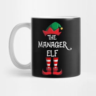 Manager Elf Matching Family Christmas Mug